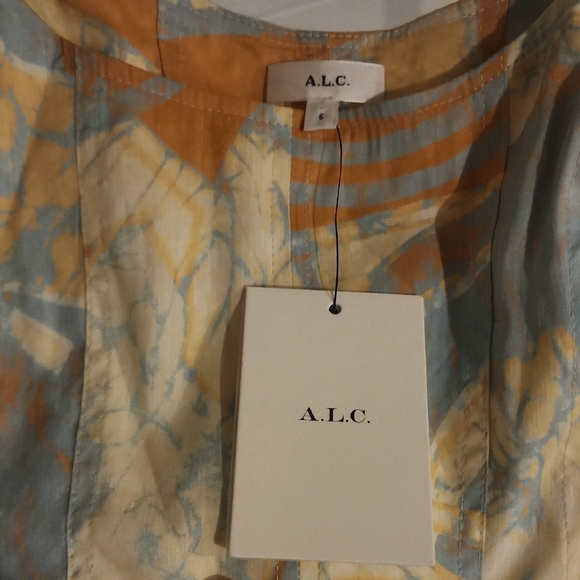 A.L.C. Isabel Sea Glass Crop Top Size 6 - Picture 2 of 6